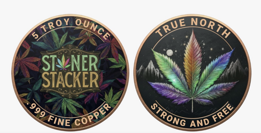 Stoner Stacker Colorized 5 oz Copper Medal (02/16)