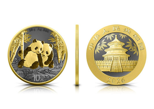 Estimate! 2026 China Panda Golden Ring Edition 30g Silver Coin (02/17)