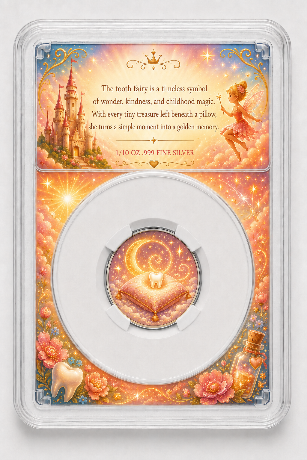 2026 Tooth Fairy Sunshine Edition 1/10th Ounce .999 Silver Coin