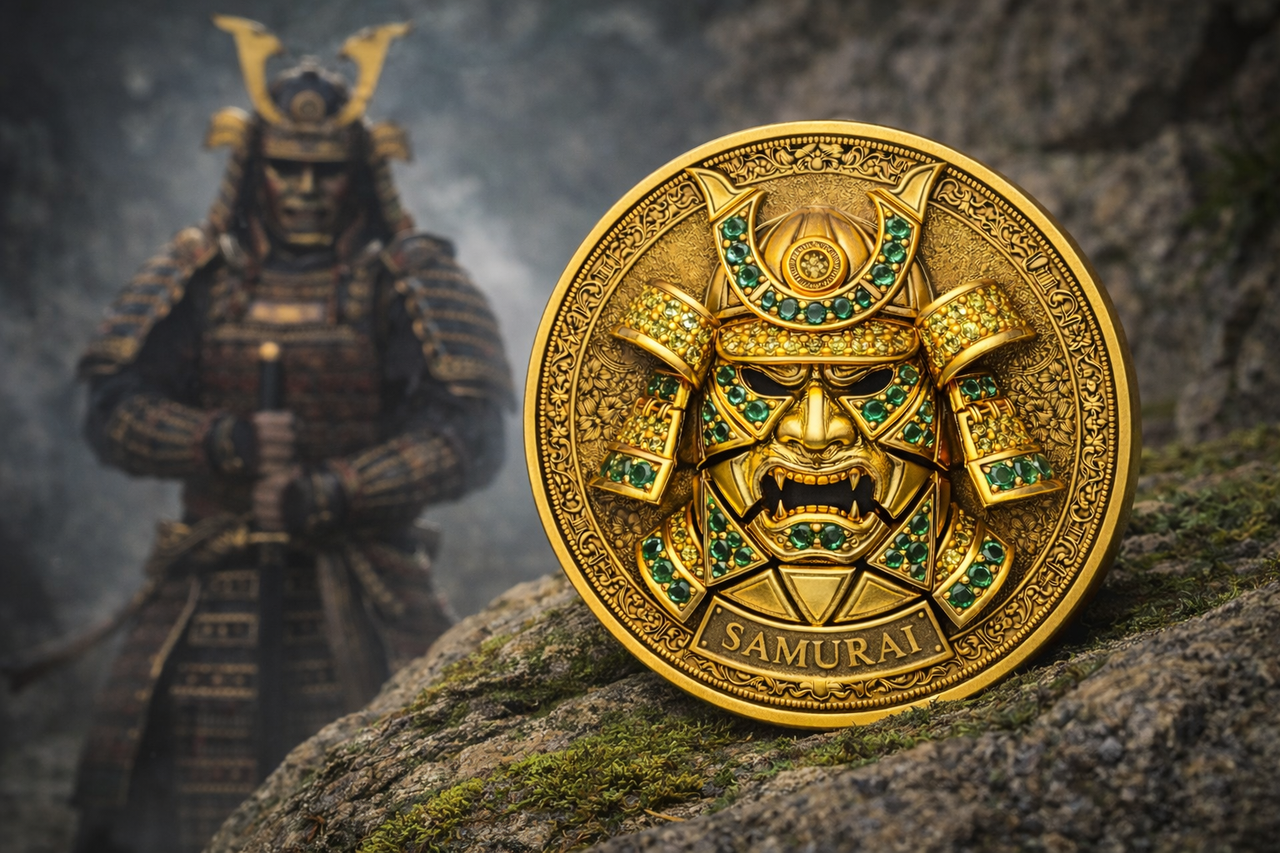 Samurai Hannya 1 oz Copper Medal (02/20)