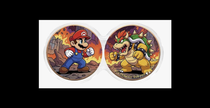 (4) ounces! Battle Sets Series: 2 x 2 oz Mar10 vs. B0w$er .999 Copper Medal in Infinity Capsule