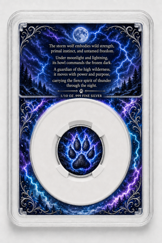 2026 Storm Wolf 1/10th Ounce .999 Silver Coin