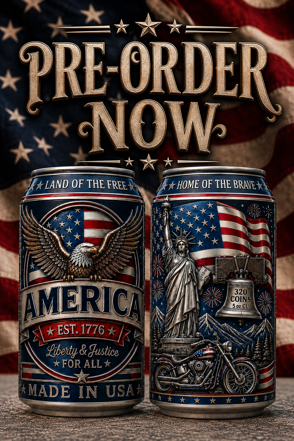 RED, WHITE AND BREW 5 oz Copper