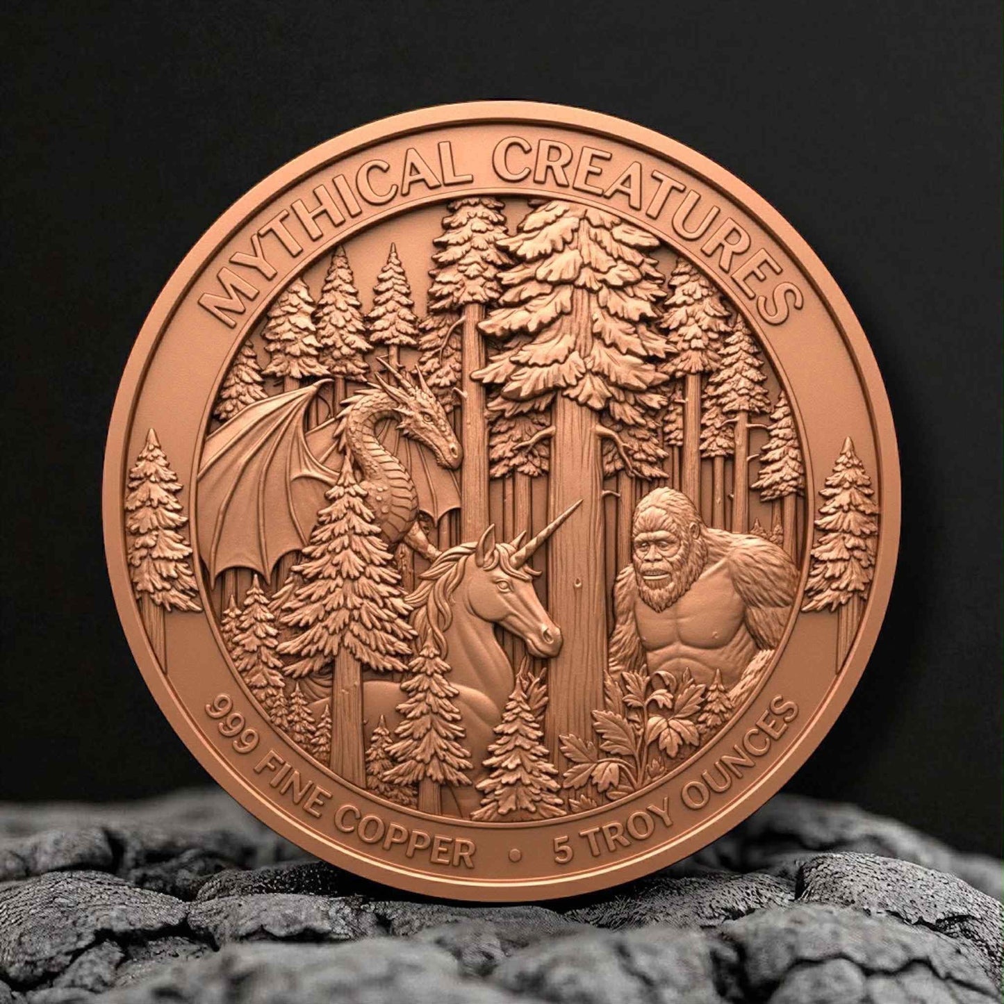 In Stock! The Yeti 4th Release in Mythical Creatures Series 5 oz Copper with UV colorization