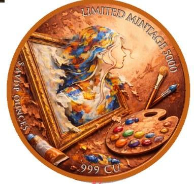 In Stock! 5oz Painter's Reflection Colorized Copper in Capsule