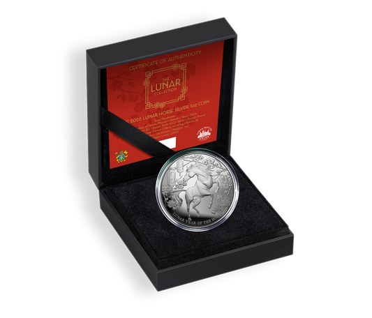 Estimate! 2026 Pitcairn Islands Lunar Horse UHR Proof 2 oz Silver Coin (02/27)