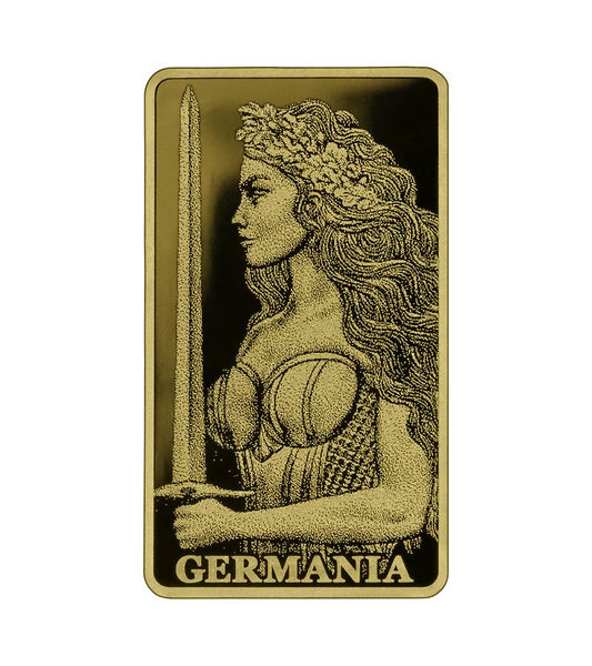 Germania Mint Lady Germania Minted 1/200 oz Gold Bar in Card (03/06)