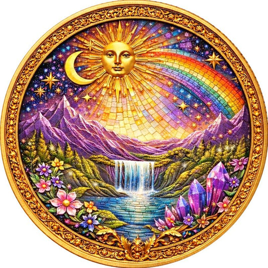 Unicorn Mythic Mosaic 1 oz Copper Round (03/09)