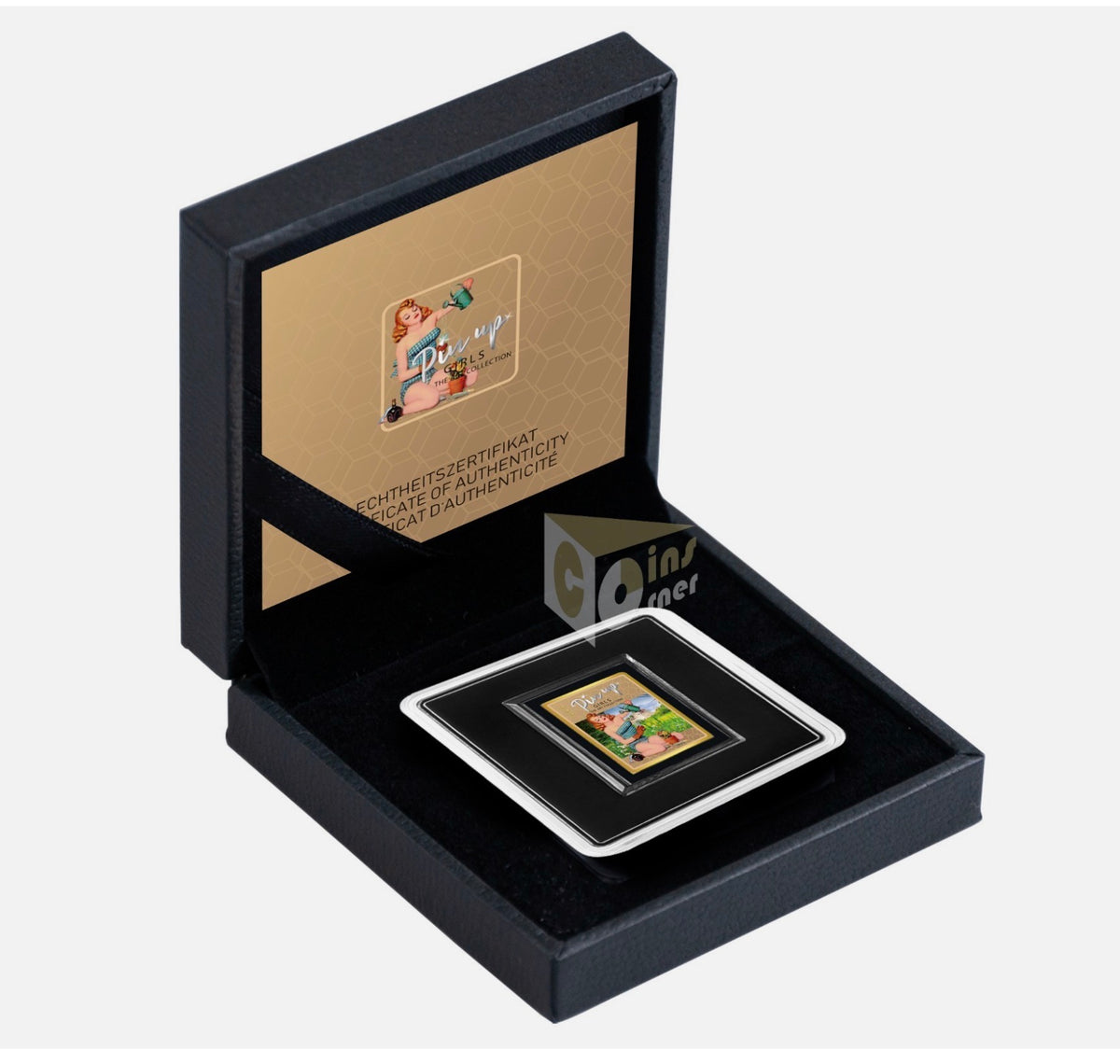In Stock! Pin-Up Girls Art Collection 1/500 Oz 999 Gold Coin Bar 500 Francs Chad