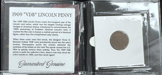 Read the Story! 1909 "VDB" Lincoln Penny, Mini Album
