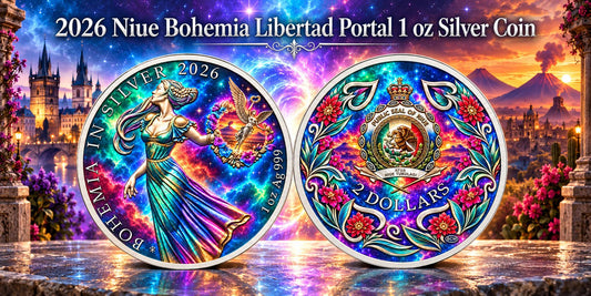 2026 Niue Bohemia: Libertad Portal 1 oz Silver Coin (199 Mintage)