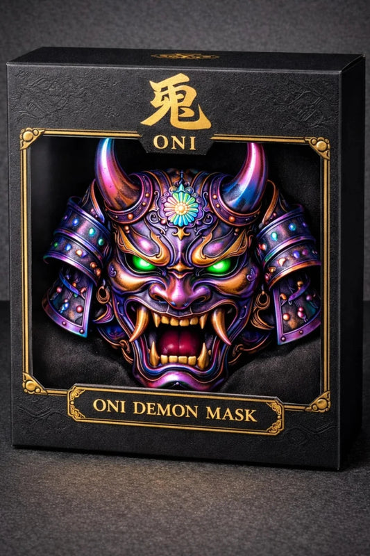 2026 Shaped Oni Mask Colorized 5oz AVDP .999 Shaped Copper