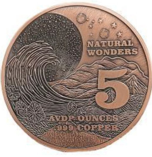 Next in series! Natural Wonders Monument Valley Colorized 5 oz Copper Round (03/19)