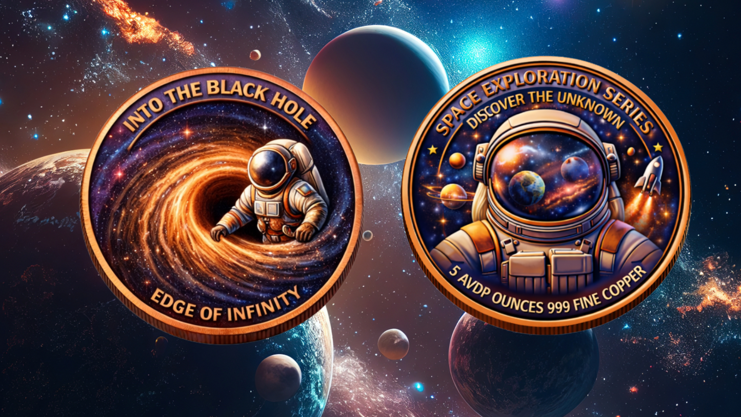 Discover the Unknown: Black Hole 5 oz Copper. Next in Series!