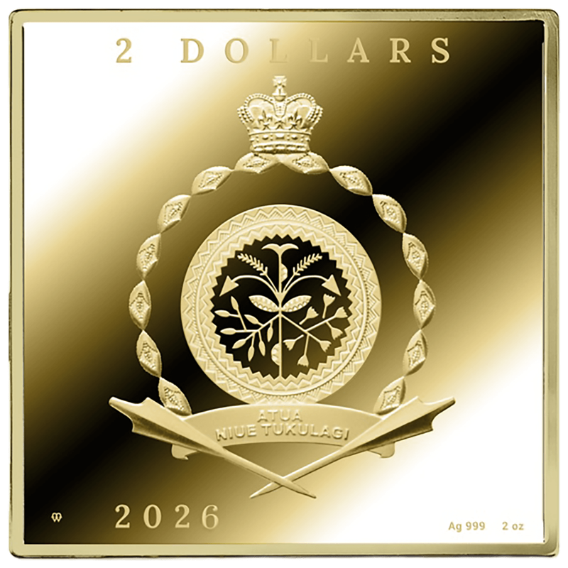 2026 Niue Mona Lisa 2 oz Silver Coin (03/20)