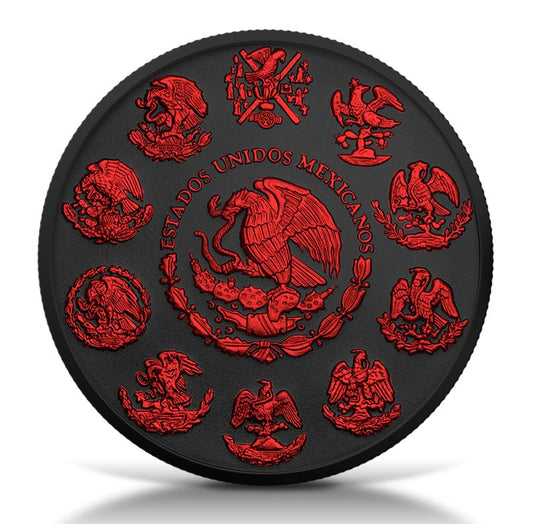 2024 Mexico Libertad Black Platinum Fire Edition 1 oz Silver Coin (03/27)