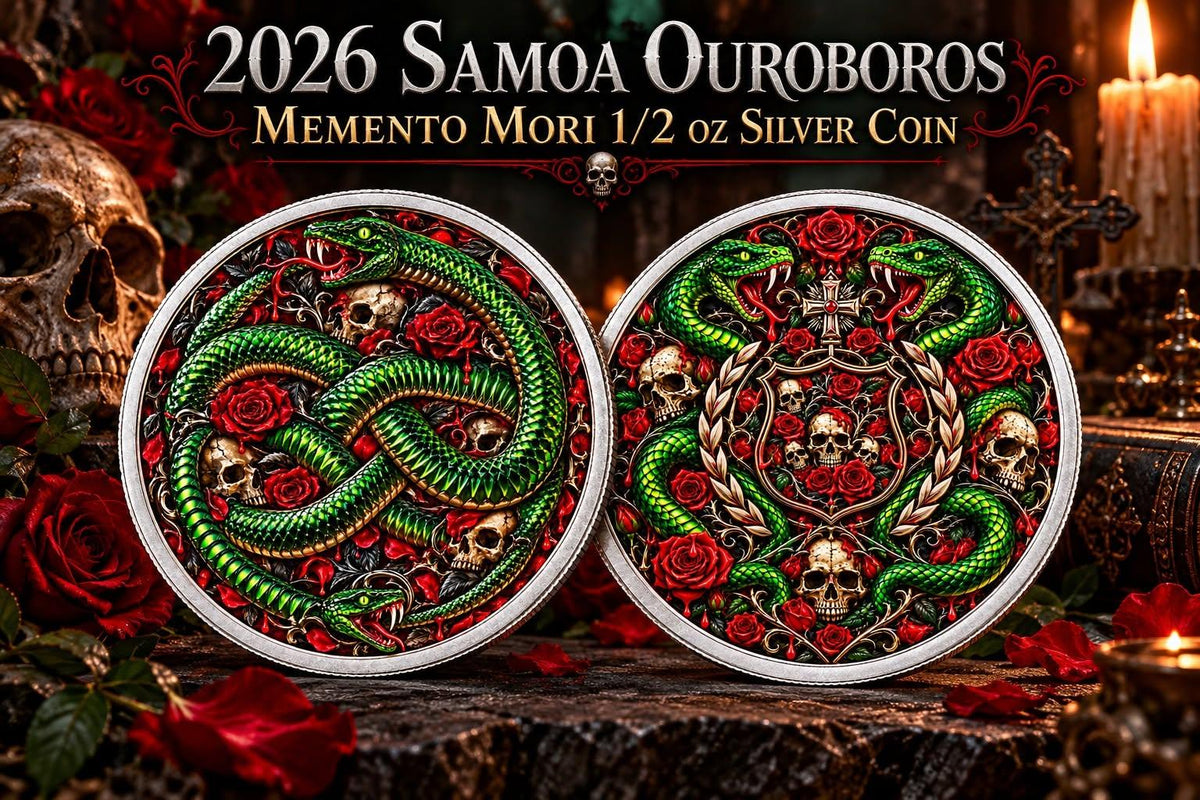 2026 Samoa Ouroboros Memento Mori 1/2 oz Silver Coin
