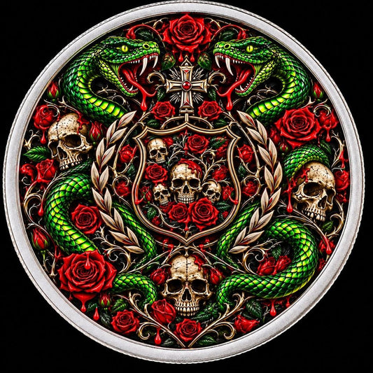 2026 Samoa Ouroboros Memento Mori 1/2 oz Silver Coin
