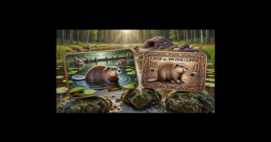 In Stock! 5oz Copper Backwoods Beaver WITH CAPSULE