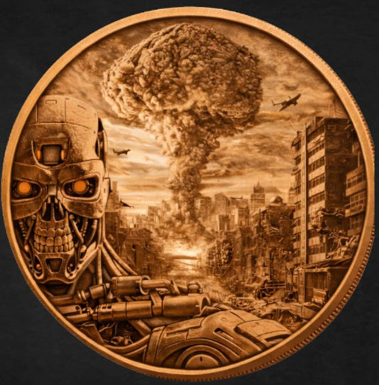 See back! Mexico Libertad Judgement Day 5 oz Copper Medal (03/26)