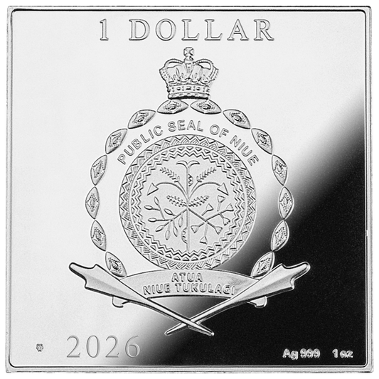 2026 Niue Treasures of the World Painting - The Card Players 1 oz Silver Coin (03/27)