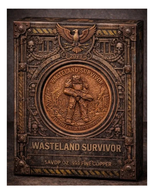 2026 Wasteland Survivor Antiqued Copper .999 5oz Medal