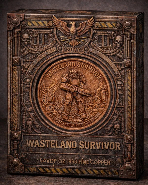 2026 Wasteland Survivor Antiqued Copper .999 5oz Medal