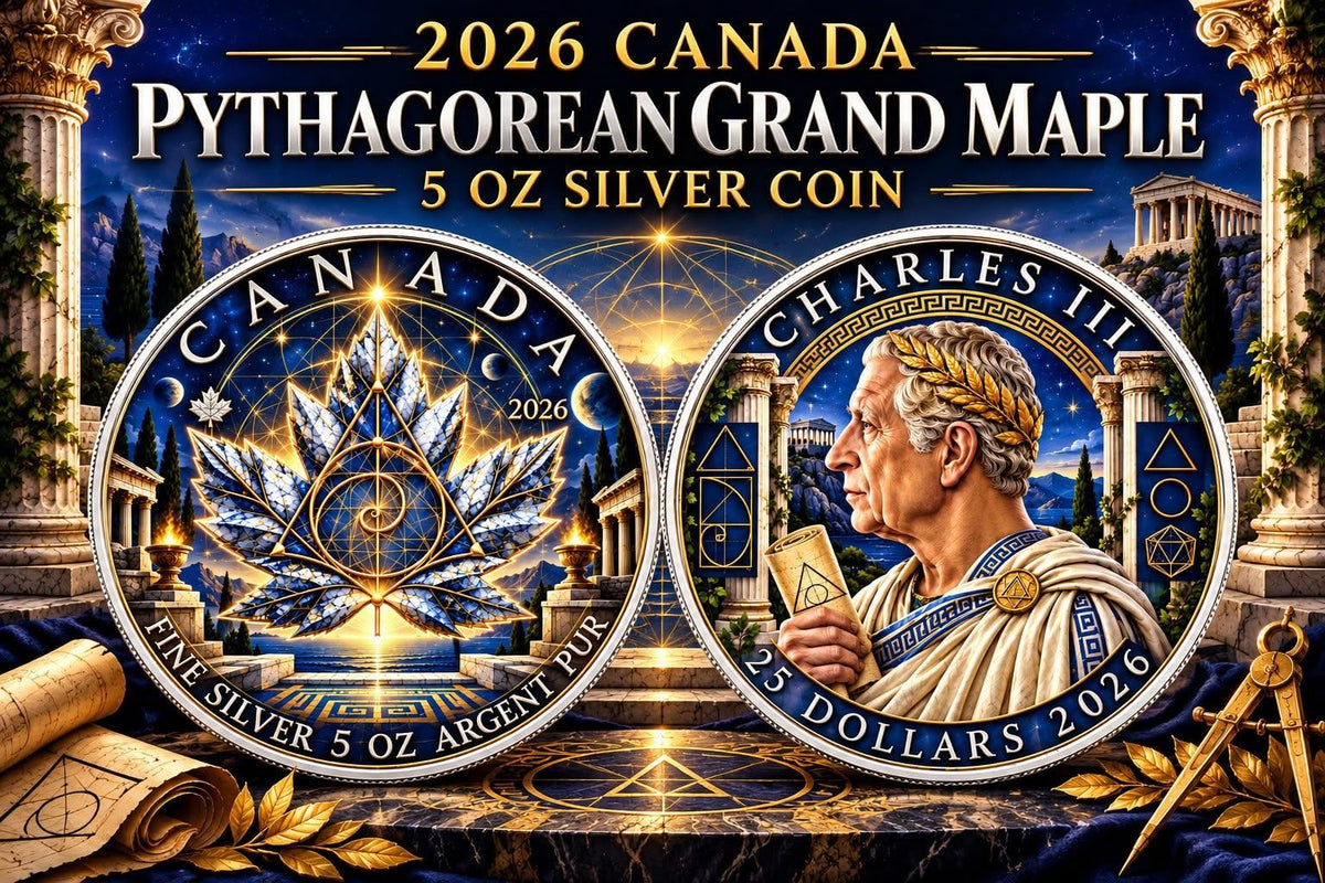 2026 Canada Pythagorean Grand Maple 5 oz Silver Coin (99 Mintage)