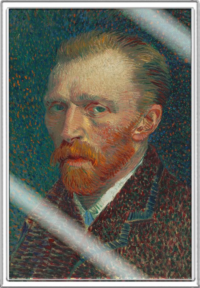 In Stock! 2026 Ghana Van Gogh Self Portrait 5g Silver Foil. In Silver We Trust!