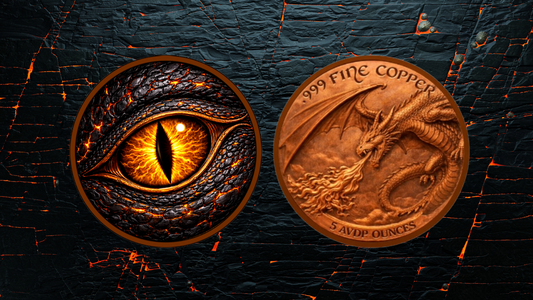 Next in Series! The Dragon's Ember Eye 5 oz Colorized Copper (06/09)