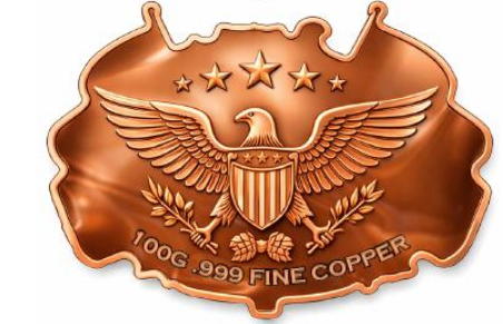 100 Gram Spirit of 1776 Colorized Copper in Display Box (4/12)