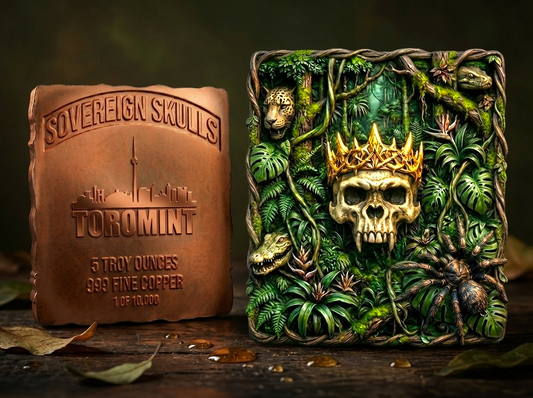 Toromint Sovereign Skulls Silverback 5 oz Copper Medal (04/15)