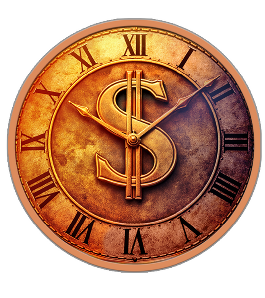 Special deal! 5oz Time is Money Colorized Copper in Capsule