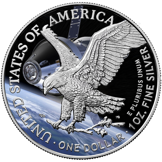 2026 U.S. Eagle Artemis II Edition 1 oz Silver Coin (04/14)