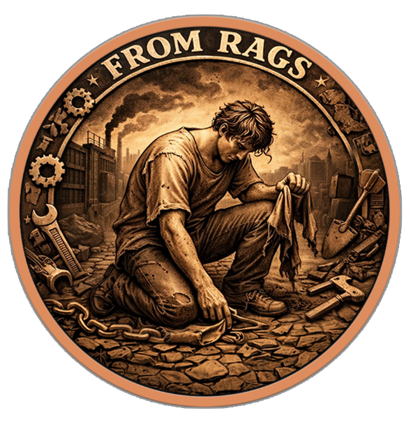 Special offer: Rags to Riches 1 oz Copper Round (Roll of 20) (04/21