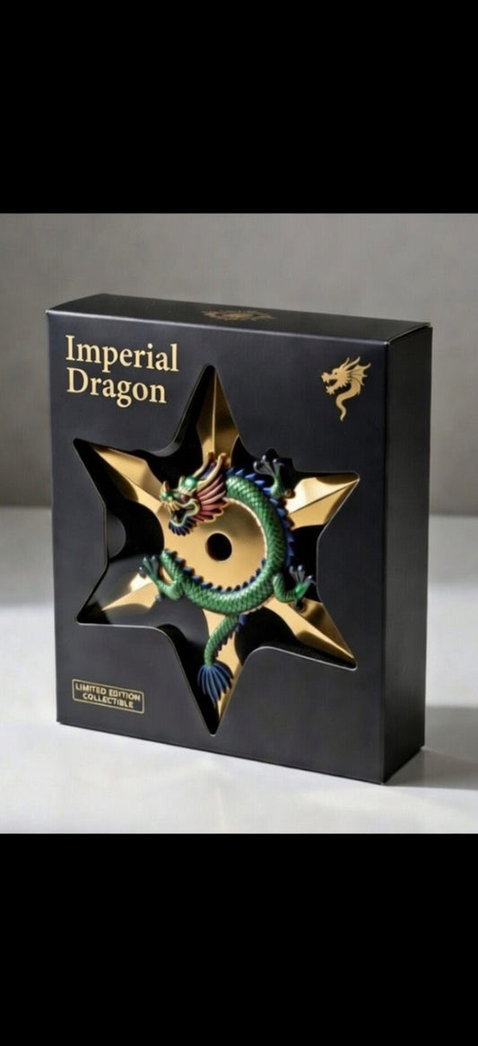 In Stock! 2 oz Copper NINJA STAR DRAGON WITH BOX