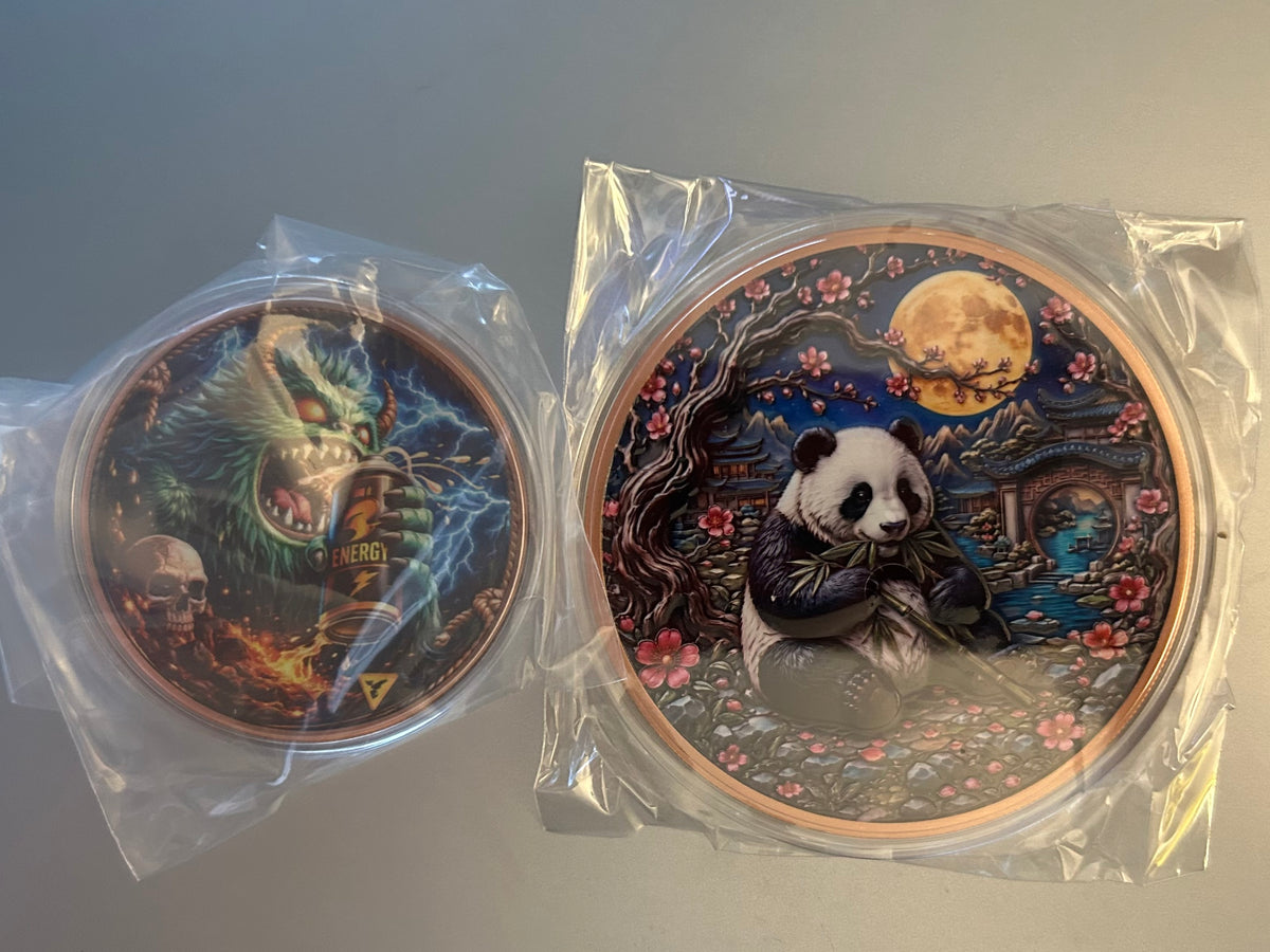 In Stock! 10oz AVDP Copper Panda: CAPSULE INCLUDED