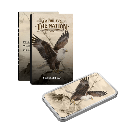 Americana - The Nation Colorized 1 oz Silver Bar (04/28)
