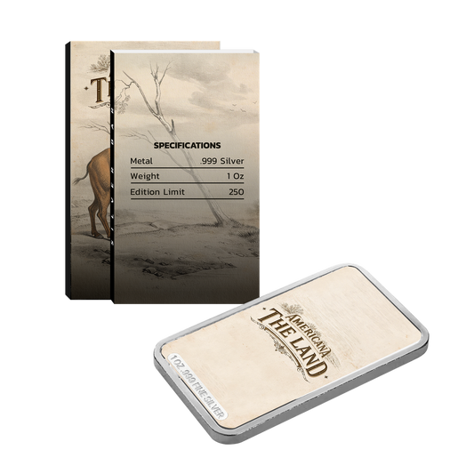 Americana - The Land Colorized 1 oz Silver Bar (04/28)