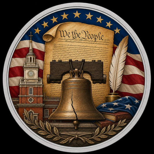 Estimate: WEEKEND OFFER: 2026 Rwanda USA Independence in Color 1 oz Silver Coin (Mintage TBD at End of Presale)