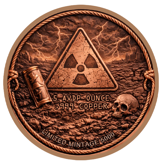 5oz Fuel the Fury Colorized Copper in Capsule
