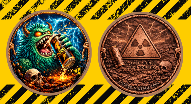 5oz Fuel the Fury Colorized Copper in Capsule