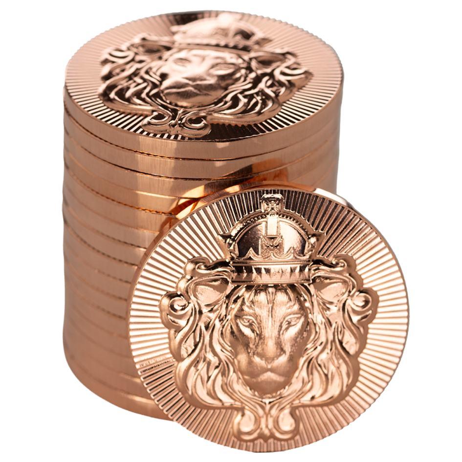In Stock! Scottsdale Lion Stacker 1 oz Copper Stackable Round