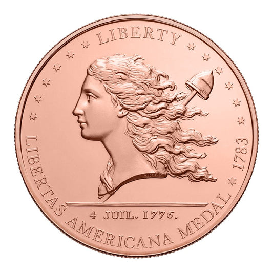 Gov Backed! 2026 Liberia Libertas Americana Tribute 5 oz Copper Coin (05/13)