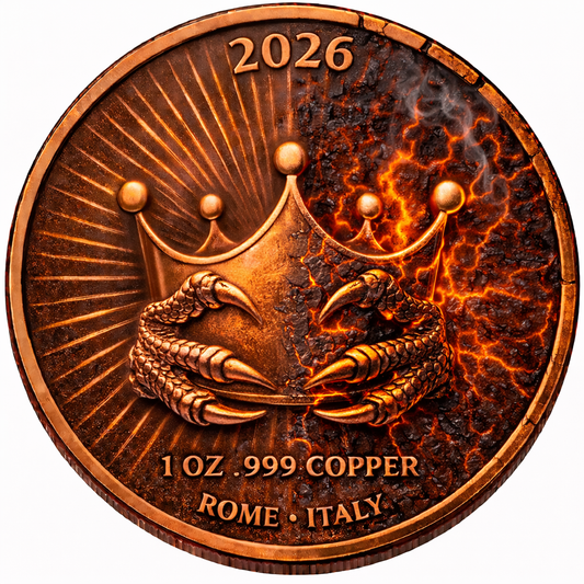In Stock! Dragon Virtues Power - The Dragon Within 1 oz Copper Round (05/18)