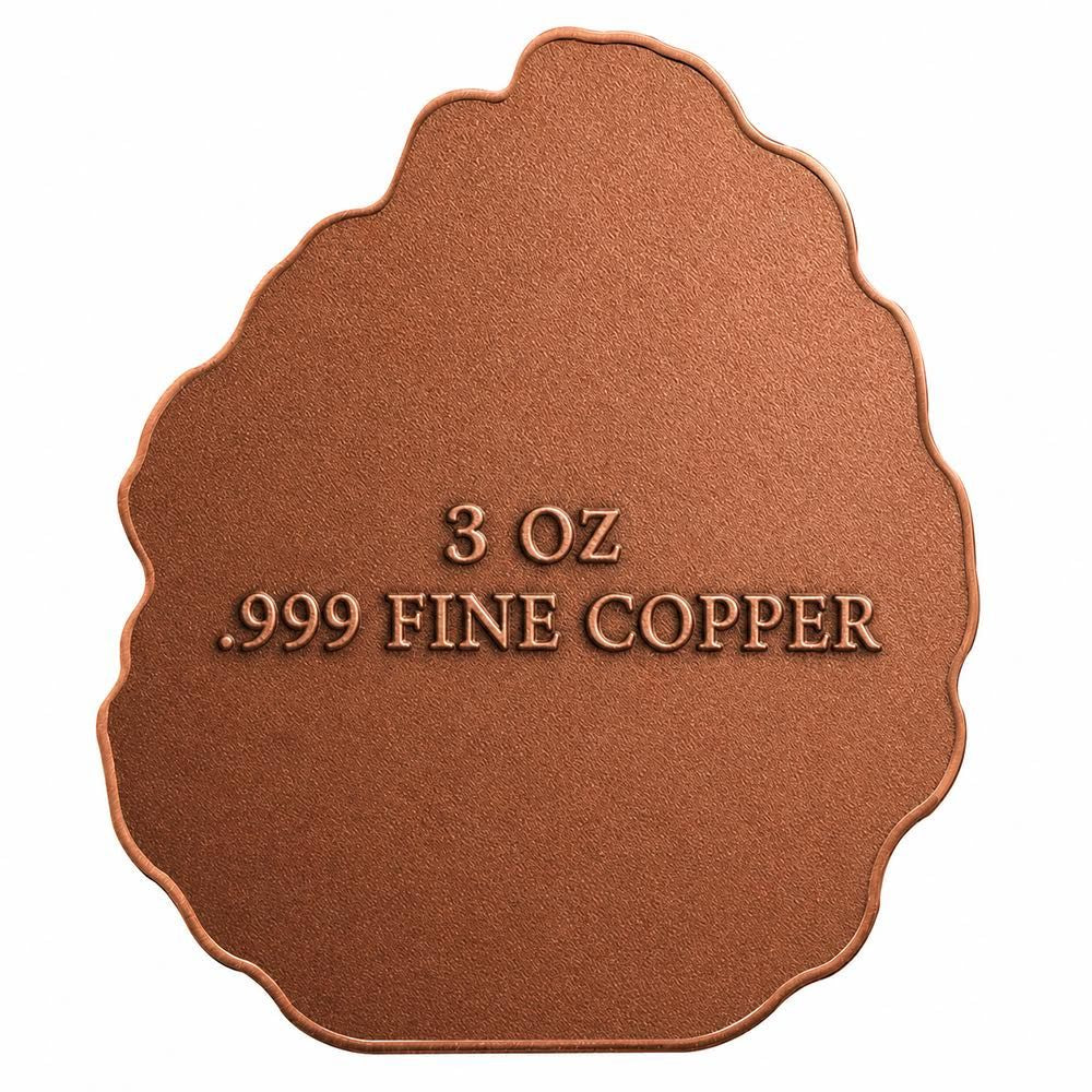Northern Lights Howling Wolf HR 3 oz Copper Medal (05/18)