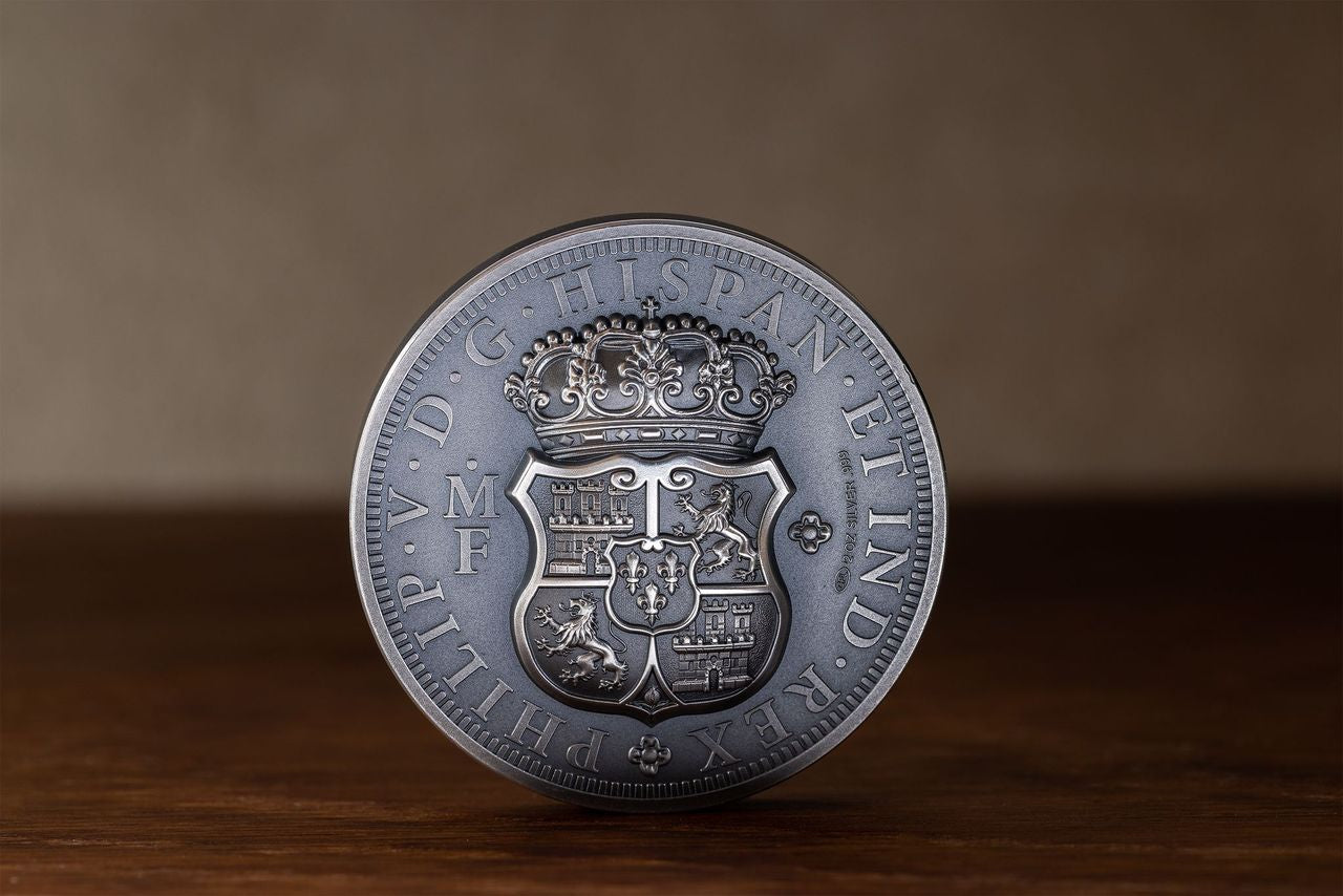 Special price: 2023 Mexican Columnario Tribute UHR Antiqued 2 oz Silver Medal