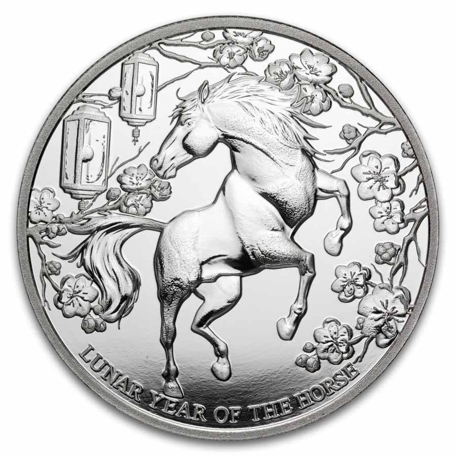 In Stock! 2026 Pitcairn Islands 1 oz Silver Lunar Year of the Horse BU in Capsule (5000 Mintage)
