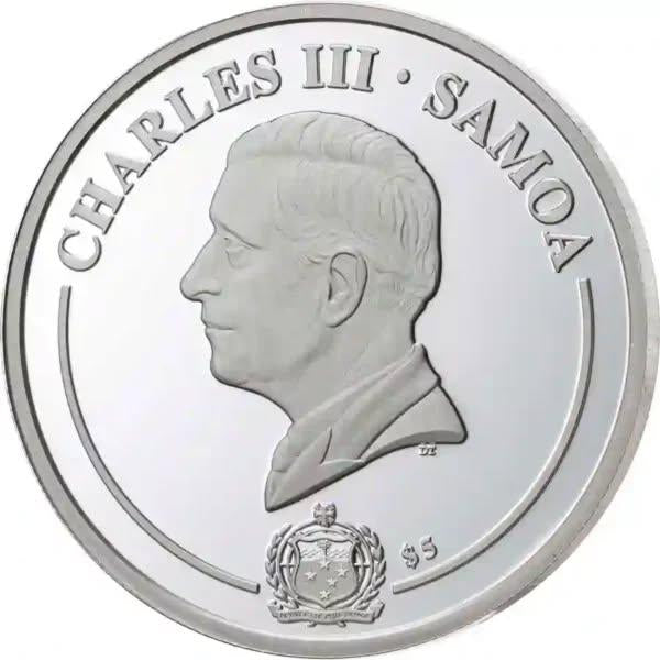 2026 Samoa 3D Golden Flower Dahlia 1 oz Silver Proof Coin (1500 Mintage)