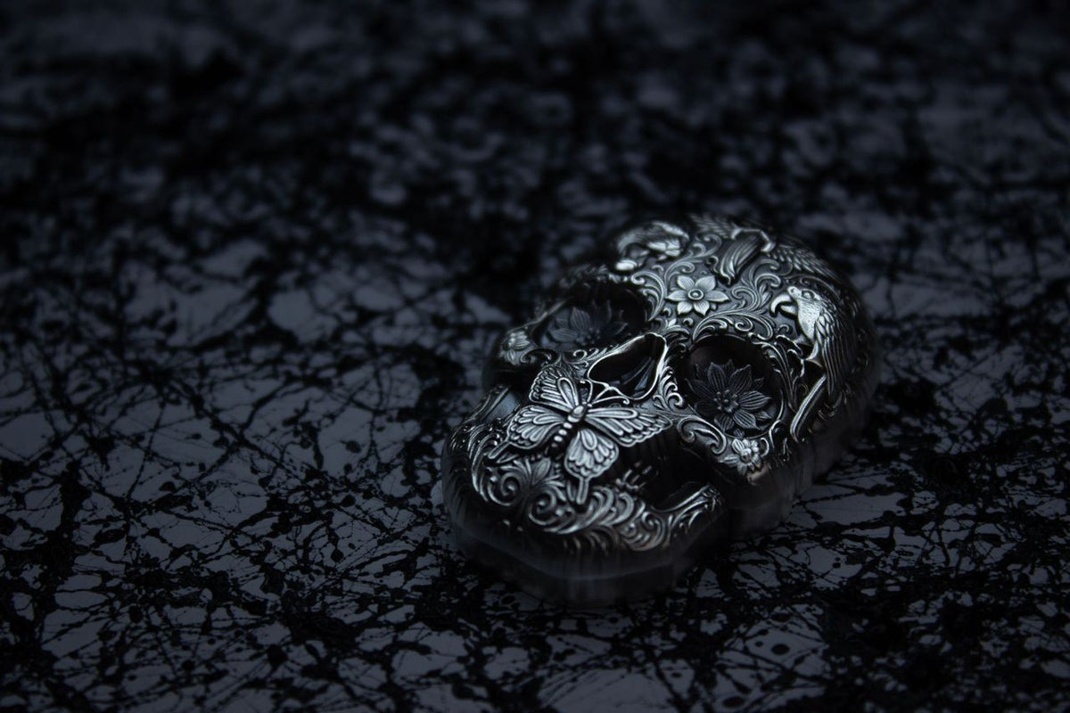 In Stock! KOMSCO Korea Calavera de Plata Skull Stacker 2 oz Silver Medal